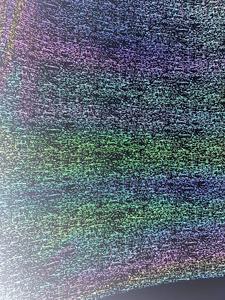 Noir violet irisé 4 voies extensible Spandex réfléchissant graphique réflexe 9 points carré <span class=keywords><strong>Tetris</strong></span> tissu pour vêtements de plein air - Product Image 6