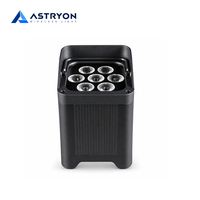 Projecteur LED professionnel IP65 à piles pour la location, 7x20W RGBALC, éclairage d'événements sans fil DMX