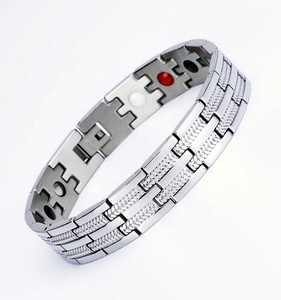 Pulsera de Terapia Magnética de Germanio FIR, Equilibrio Iónico, Piedra Curativa Natural, Gema Energética, Alivio del Estrés Magnético - Product Image 3