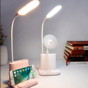 Agq nova chegada multifuncional led, luminária de mesa com recipiente para canetas e suporte para celular - Product Image 2
