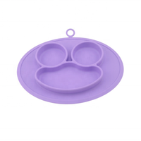 Vaisselle en silicone écologique de 11.5 pouces pour enfants nouveau design classique assiette jetable vaisselle en silicone personnalisable