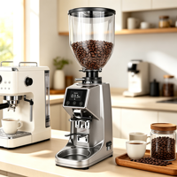Machine à moudre le café électrique en acier inoxydable Sifei, capacité de 500 g, design minimaliste écologique pour espresso et café