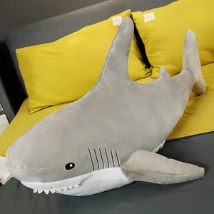 Juguetes de peluche bonitos personalizados de alta calidad <span class=keywords><strong>para</strong></span> niños, animales de peluche <span class=keywords><strong>para</strong></span> niños, juguetes de tiburón <span class=keywords><strong>para</strong></span> aliviar el estrés, almohada de tiburones <span class=keywords><strong>para</strong></span> <span class=keywords><strong>dormir</strong></span> de peluche suave - Product Image 2