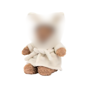 Albornoz de peluche ecológico de oso de <span class=keywords><strong>Barcelona</strong></span>, adorable, suave, para niños, personalizable, proveedor integral - Product Image 1