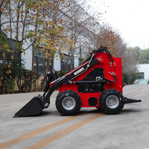 Mini-chargeuse compacte Soamte de 0,95 tonne certifiée EPA, 4 roues motrices, moteur diesel Kubota, moteur Huade, godet 4-en-1, pompe hydraulique - Product Image 6