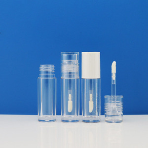 Tubo de brillo de labios vacío de 3ml redondo transparente completo moldeo por inyección al por mayor - Product Image 1