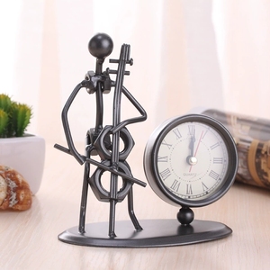 Reloj de pared de arte del hierro vintage reloj único de acero inoxidable hecho a mano, decoración creativa de regalo de cumpleaños - Product Image 4