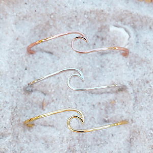 De moda de verano de playa 2mm de alambre de ola de Océano Abierto brazalete pulsera brazalete para las mujeres - Product Image 3