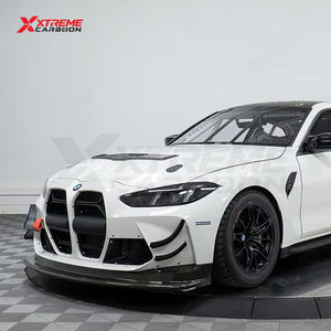 XTREME Séparateur d'air avant en fibre de carbone sèche style GT4, protection inférieure de pare-chocs pour BMW G82 G80 M3 M4, lèvre avant, kit carrosserie - Product Image 3