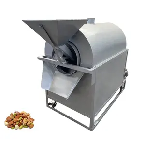 Cashew Nut And Pistachio Drum Roasting Machine And Equipment Horizontal Rotary Roasting Machine Electromagnetic Heating Oven