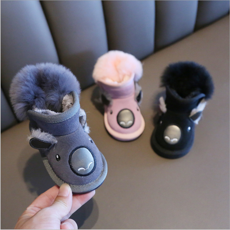 Популярные детские повседневные короткие ботинки, зимние ботинки для маленьких мальчиков и девочек