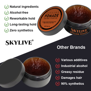 Produits Chauds 85g Salon Qualité Forte Tenue Mat Pommade Texture Cire Coiffure Pommade Produits de Coiffure pour Hommes - Product Image 5