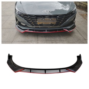 Welta Nuevo Difusor Divisor Delantero Negro Brillante Anti-Rayas con Enganche de Remolque Atornillable para Elantra 7ª Generación 2021-2022 - Product Image 1