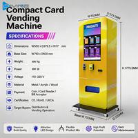 Máquina Expendedora Compacta de Alta Rentabilidad para Productos Pequeños, Cosméticos y Snacks, con Dispensador de Tarjetas, Monedas, Billetes, Tarjetas de Crédito y Pago por Código QR