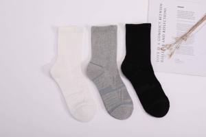 <b>Men's</b> Crew <b>Socks</b> Solid Color Knitted Cotton Breathable Daily Wear <b>White</b> Gray Black Spring - Product Image 5