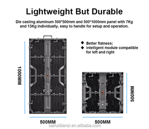 Écran LED à pixels imperméable IP65 de 4 m x 3 m, 2,604 mm/2,976 mm/3,91 mm, pour <span class=keywords><strong>mariage</strong></span> en extérieur, location, affichage, panneau mural LED - Product Image 4