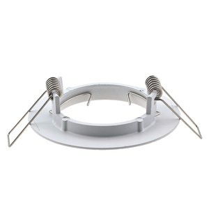 Cadre de downlight mr16 encastré à surface conique <span class=keywords><strong>plate</strong></span> à tête unique avec anneau intérieur réglable <span class=keywords><strong>pour</strong></span> ampoules led gu10/gu5.3 - Product Image 1