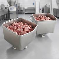 Chariot à viande en acier inoxydable de qualité alimentaire, chariot robuste pour la logistique des abattoirs
