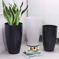 Pots à fleurs en plastique modernes de haute qualité pour l'intérieur et l'extérieur, décoration de la maison, pots à bonsaï en plastique, grands pots à plantes