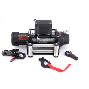 Fuoristrada 4 x4 Winche Electrico Para 4x4 avverte l'argano con il motore 12V dell'argano della corda d'acciaio 9500lbs telecomando - Product Image 3