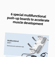 Planche de pompes portable Rouser Fitness avec bandes de résistance et affichage numérique du compteur – Équipement d'entraînement de force pour la maison