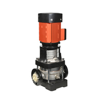 Pompa Sentrifugal Multistage Vertikal IPUS Baja Tahan Karat Tekanan Rendah OEM Tiga Fasa 25 Bar Pompa Pendorong Air Inline HVAC