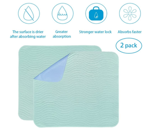 Almohadilla de cama absorbente Almohadilla de cama de incontinencia reutilizable lavable impermeable - Product Image 3