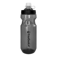 Logo personnalisé bouteille d'eau de cyclisme 600ml réutilisable sans BPA PP de qualité alimentaire sport bouteille d'eau de vélo à presser pour le voyage