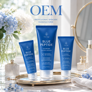 โฟมล้างหน้าบลูเปปไทด์ OEM ODM สูตรอ่อนโยน ผลิตภัณฑ์ดูแลผิวหน้า รับผลิตแบรนด์ส่วนตัว โรงงานขายส่ง - Product Image 2