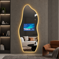 HAOCROWN Op maat gemaakte spiegel-tv zonder frame, WiFi multimedia display met Android systeem voor hotel, woonkamer en interieurprojecten