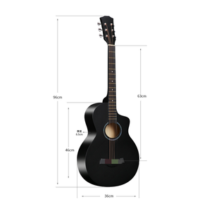 Bán buôn zhuniao 38-inch 6-string Acoustic Guitar Basswood cơ thể JF loại sáng bóng dây đồng lành mạnh hoàn thiện nhà máy trực tiếp - Product Image 2