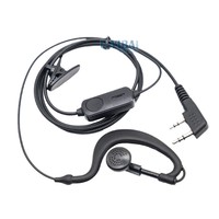 Câble d'écouteurs intra-auriculaires universel Baofeng K-head 2 broches avec crochet d'oreille, robuste et résistant à la traction, fabriqué en Chine, vente en gros Baobao
