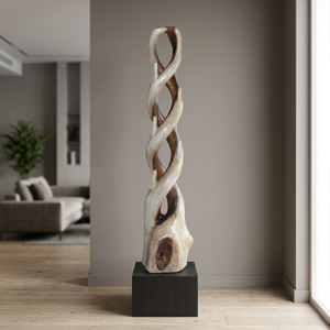 Perchero de Madera Nani con Diseño de Árbol y Torre en Espiral, Muebles y Decoración para el Hogar de Indonesia - Product Image 2