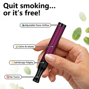 Inhalador Metálico Violeta Real con Monitor de Hábitos para Calmar el Nervio Vago y Aliviar el Estrés Diario para Profesionales - Product Image 6