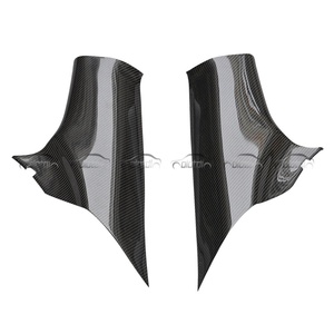 OLOTDI Real Carbon Fiber Carbon Black High <b>Polished</b> Interior C Pillar Trims Cover for Mitsubishi Lancer EVO10 X 2008-2017 Auto - Product Image 5