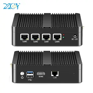 Fanless PFsense Firewall Soft Router TPM 2.0 Quad Core J1900 Nic Gigabit Ethernet Intel 211AT Mini PC Network Appliance