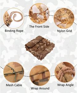 Weiteli jaring kamuflase gurun pasir jaring, jaring untuk berburu kerai penutup Kemah luar ruangan dekorasi pesta - Product Image 3