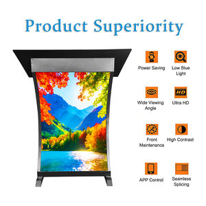 Podium <span class=keywords><strong>d</strong></span>'intérieur personnalisé avec écran LED, podium mobile portable avec écran LED pour conférences et événements - Product Image 2