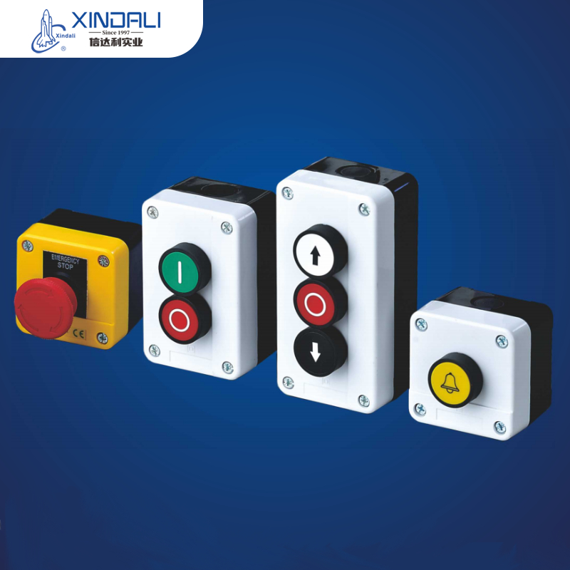 Machine Emergency Shutdown Emergency Stop Button With Box - 660V 10A Waterproof E-Stop Switch IP67 Rated Button Box