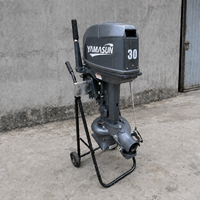 Moteur hors-bord YAMASUN 30 CV 2 temps à arbre court pour bateau pneumatique, commande par timon, démarrage électrique – Grand stock disponible