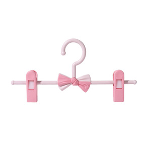 Childrens Non Slip Clothes Hanger Pink Adjustable Trouser <b>Clip</b> For Baby Toddler Clothing Organizer <b>Hook</b> Type - Product Image 5