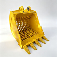 Bucket Skeleton Pemisah Batu dan Tanah Langsung dari Pabrik untuk Excavator 1-50 Ton, Grid Skeleton Bucket, Skeleton Bucket