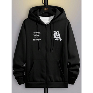 เสื้อฮู้ดดี้ผู้ชายแบบสั่งทำ OEM คุณภาพสูง ผ้าฝ้าย 100% ซิปหน้า สไตล์ฮิปฮอปสตรีท พิมพ์ลายแมงมุม 3 มิติ ลำลอง ทรงโอเวอร์ไซส์ เป็นมิตรต่อสิ่งแวดล้อม - Product Image 3