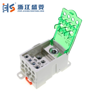 Ukk Din Rail thanh xe buýt 80A 125A 160A 250A 400A phân phối điện vít khối thiết bị đầu cuối niken-mạ đồng 8 cực cao AMP - Product Image 5