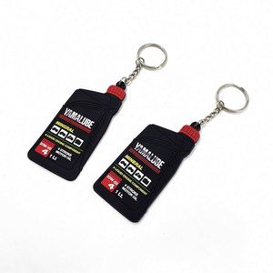 Porte-clés en silicone 3D personnalisé de bonne qualité, porte-clés en PVC fait à la main, porte-clés de dessin animé en relief - Product Image 1