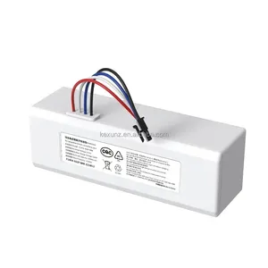 แบตเตอรี่ลิเธียมไอออน14.4V 5600mAh 6500mAh ชาร์จได้สำหรับ Xiaomi Mijia <span class=keywords><strong>Mi</strong></span> หุ่นยนต์กวาด<span class=keywords><strong>1C</strong></span> 4S1P <span class=keywords><strong>1C</strong></span> - Product Image 1