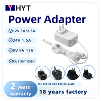 Adaptateur secteur AC/DC 36W à sortie stable, alimentation à large plage de tension pour appareils ménagers