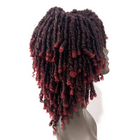 Pour Ombre Couleur Synthétique Tresse Perruques Premium Fibre Prêt à Utiliser Faux Locs pour Femmes Dreadlock Perruques