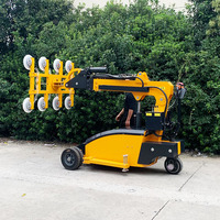 Lève-vitre électrique rotatif à aspiration pour véhicules, capacité 200-800 kg, rotation 360°, déplacement 2750 mm, pour manutention et installation de verre