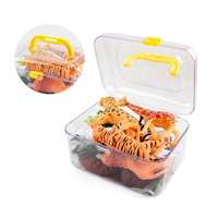 Set Mainan Model Hewan Liar dengan Alas Bermain Pohon 26pcs Set Mainan Figur Hewan untuk Anak-anak Kit Edukasi Hewan